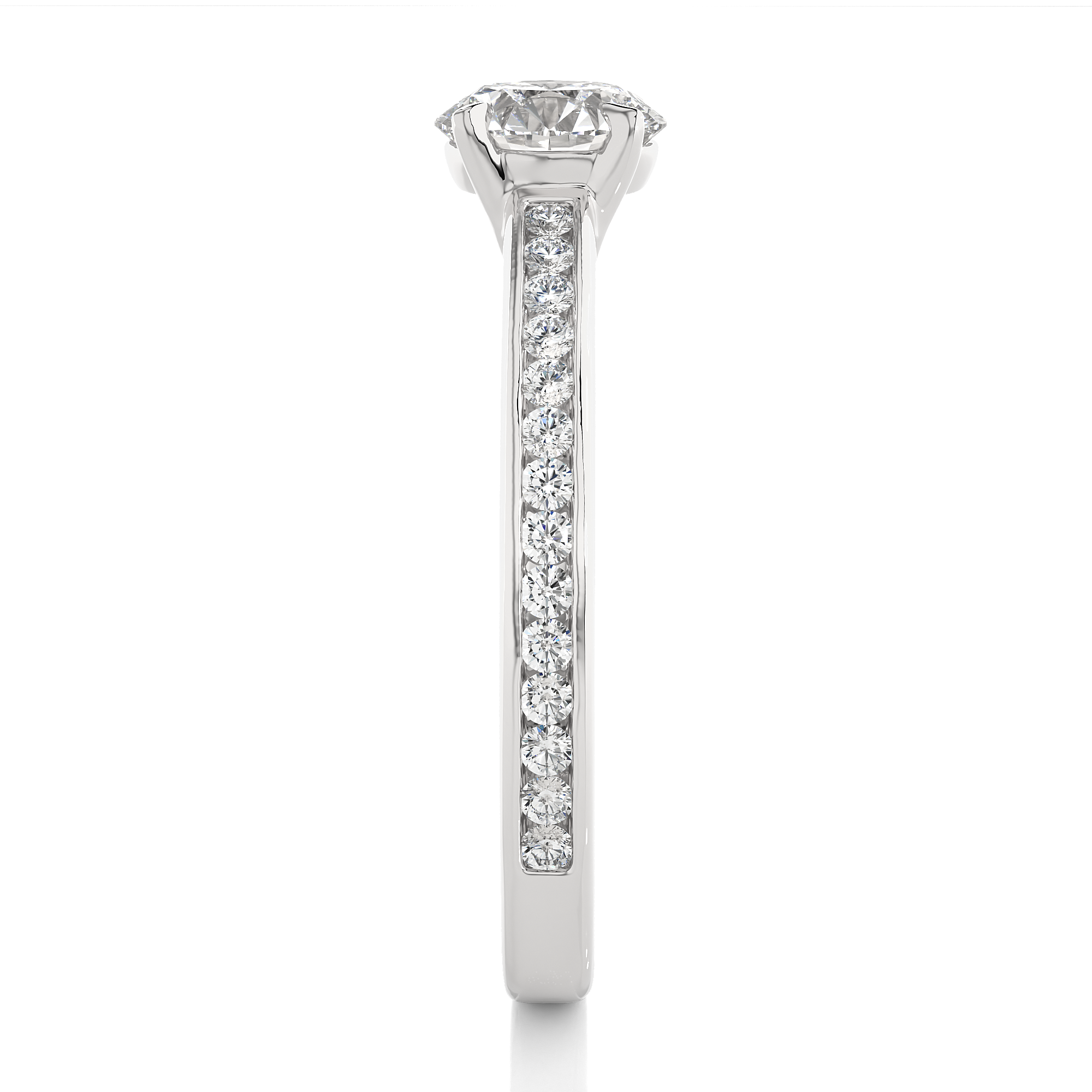 1.27 Carat I Color VS1 Clarity Diamond Studded Natural Diamond Ring.